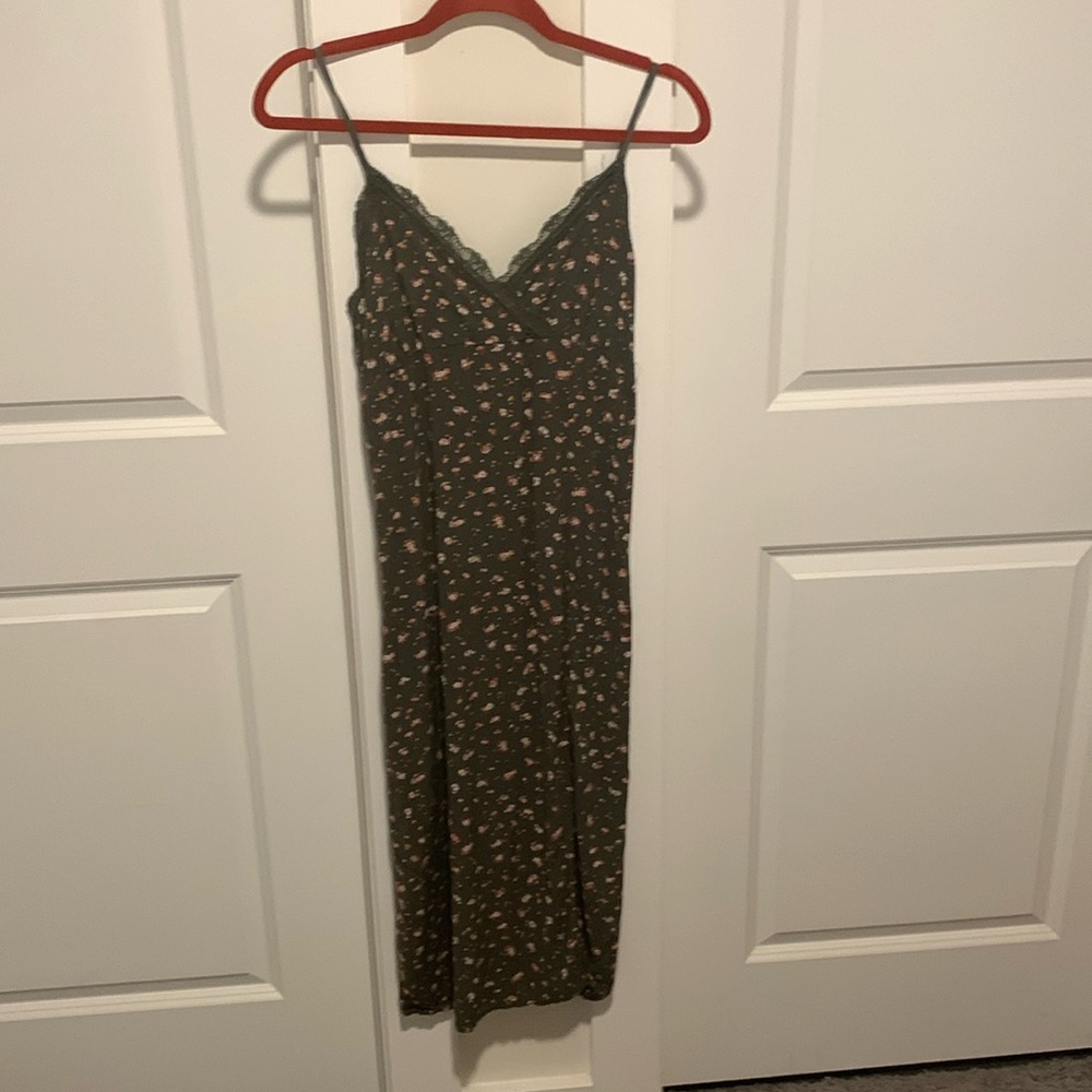 I am selling a green spaghetti strap dress!